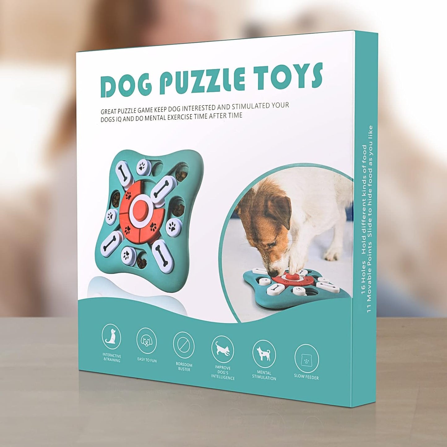 Dog Puzzle Toys – Interactive Slow Feeder for Smart Dogs & Puppies Queenkong