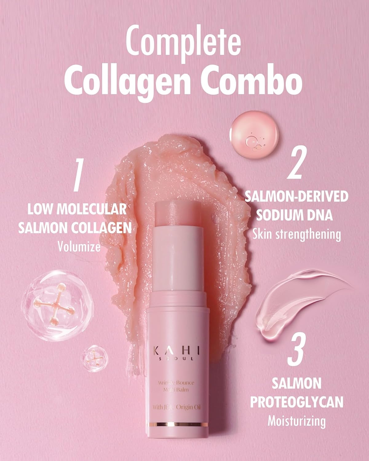 KAHI Wrinkle Bounce Multi Balm Stick – Collagen & Anti-Aging Glow Balm(0.32 ounces) Queenkong