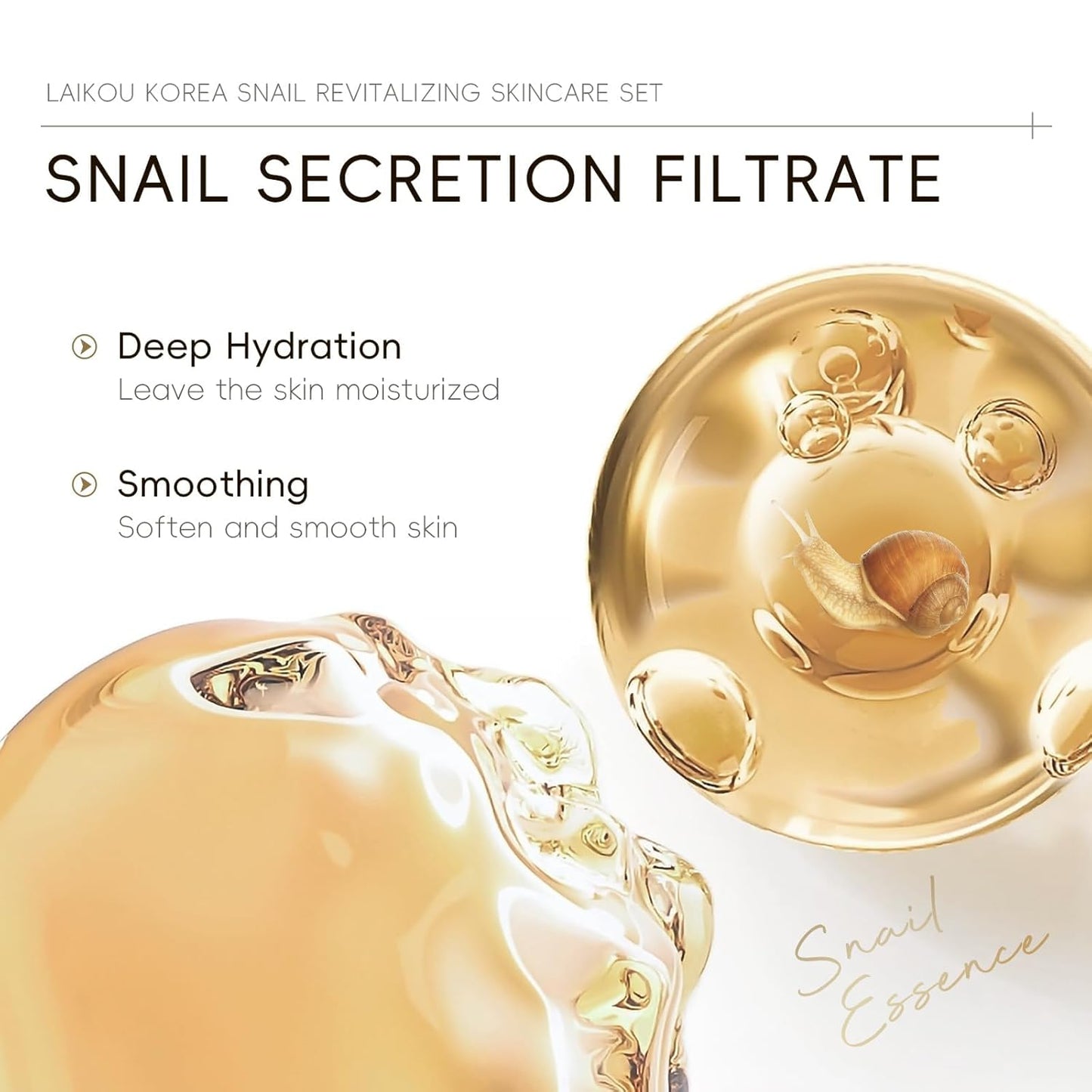 Laikou Korea Snail Skincare Set β 5 Steps Hydration & Repair Queenkong