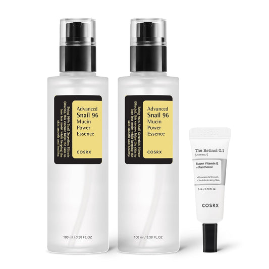COSRX Glass Skin Starter Set – Snail Mucin Essence + Retinol Queenkong