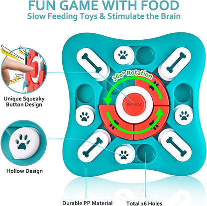 Dog Puzzle Toys – Interactive Slow Feeder for Smart Dogs & Puppies Queenkong