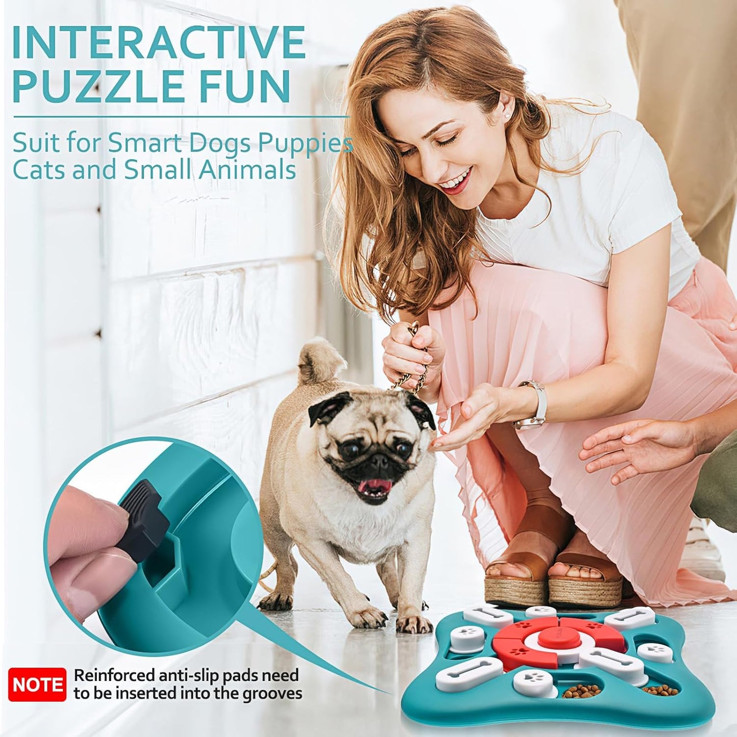Dog Puzzle Toys – Interactive Slow Feeder for Smart Dogs & Puppies Queenkong