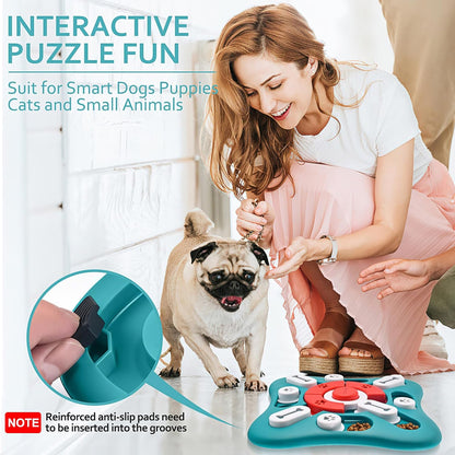 Dog Puzzle Toys – Interactive Slow Feeder for Smart Dogs & Puppies Queenkong