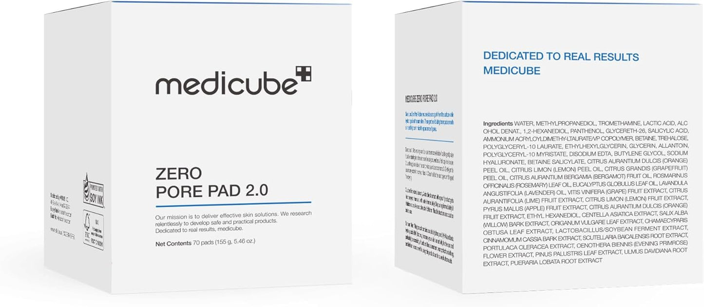 Zero Pore Pad – Medicube Global Bestseller Toner Pads (70 Pads) Queenkong