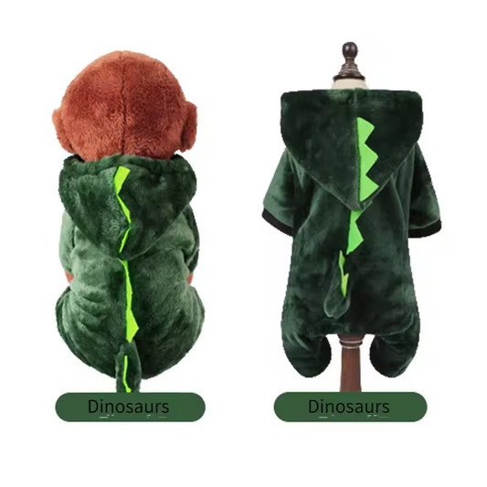 Warm Fleece Dog Jumpsuit – Soft, Cozy Winter Pet Outfit Queenkong