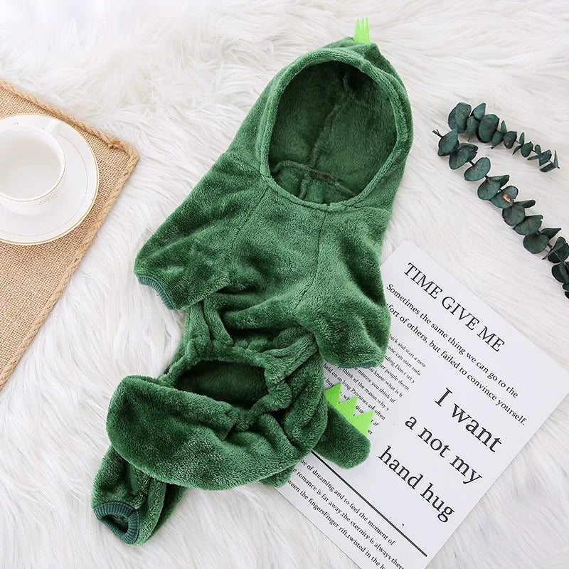 Warm Fleece Dog Jumpsuit – Soft, Cozy Winter Pet Outfit Queenkong