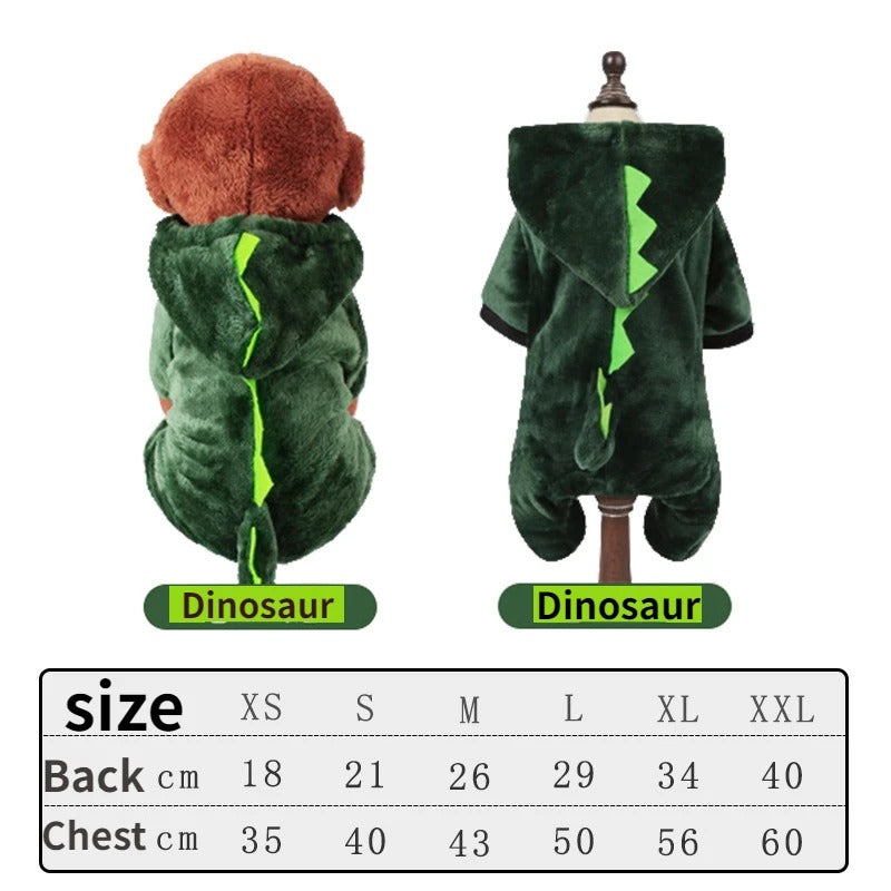 Warm Fleece Dog Jumpsuit – Soft, Cozy Winter Pet Outfit Queenkong