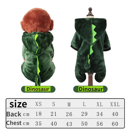 Warm Fleece Dog Jumpsuit – Soft, Cozy Winter Pet Outfit Queenkong