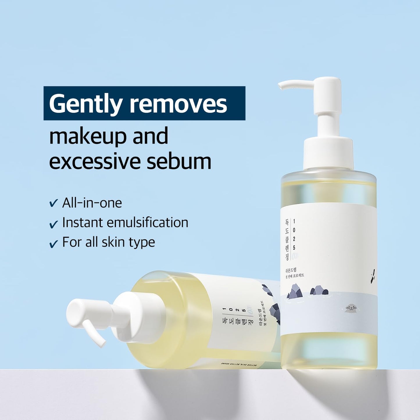 Round Lab 1025 Dokdo Trio – Toner, Cleansing Oil & Low pH Cleanser Queenkong