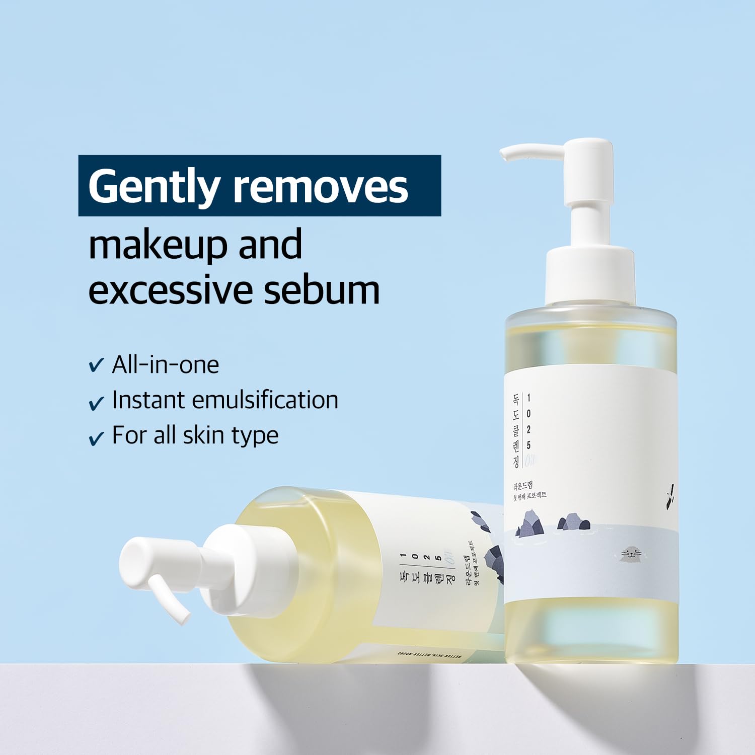 Round Lab 1025 Dokdo Trio – Toner, Cleansing Oil & Low pH Cleanser Queenkong