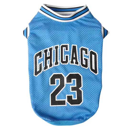 chicago 23 dog basketball jersey t-shirt