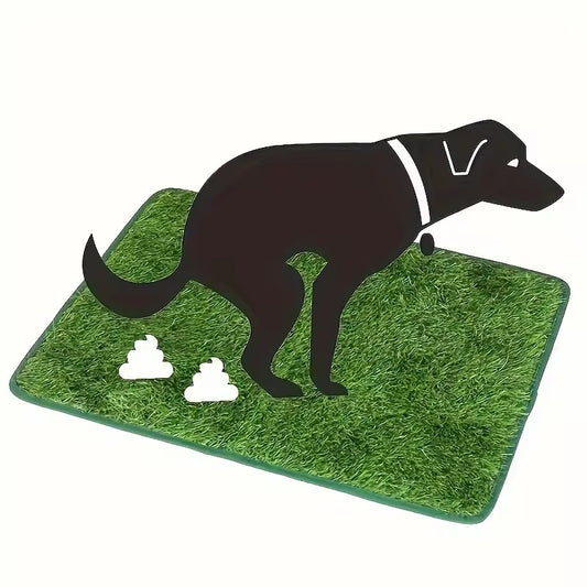 Puppy Training Pad – Washable Reusable Indoor Dog Grass Mat - Queenkong