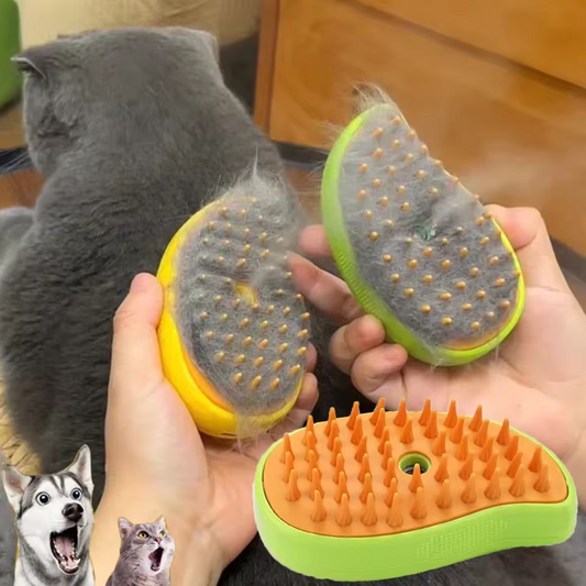 3-in-1 Pet Brush – Groom, Clean & Massage for Cats & Dogs Queenkong