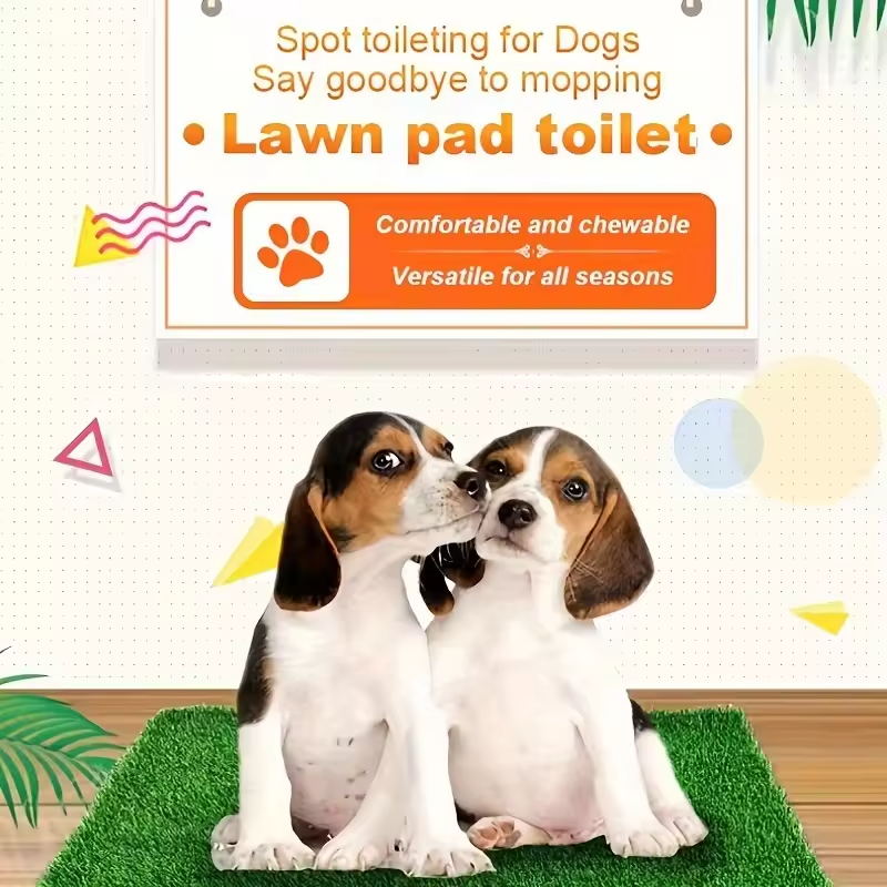 Puppy Training Pad – Washable Reusable Indoor Dog Grass Mat - Queenkong