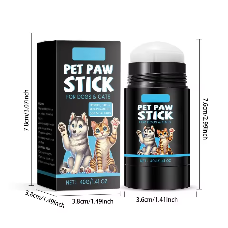 Pet Paw Balm Stick for Dogs & Cats – Moisturizing Paw Care for Dry, Cracked Pads - Queenkong