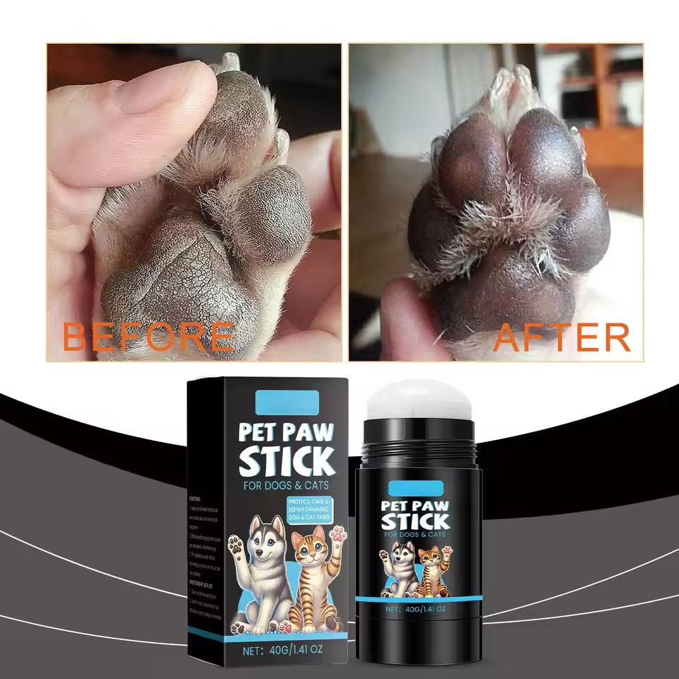 Pet Paw Balm Stick for Dogs & Cats – Moisturizing Paw Care for Dry, Cracked Pads - Queenkong