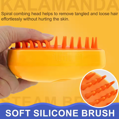 3-in-1 Pet Brush – Groom, Clean & Massage for Cats & Dogs Queenkong