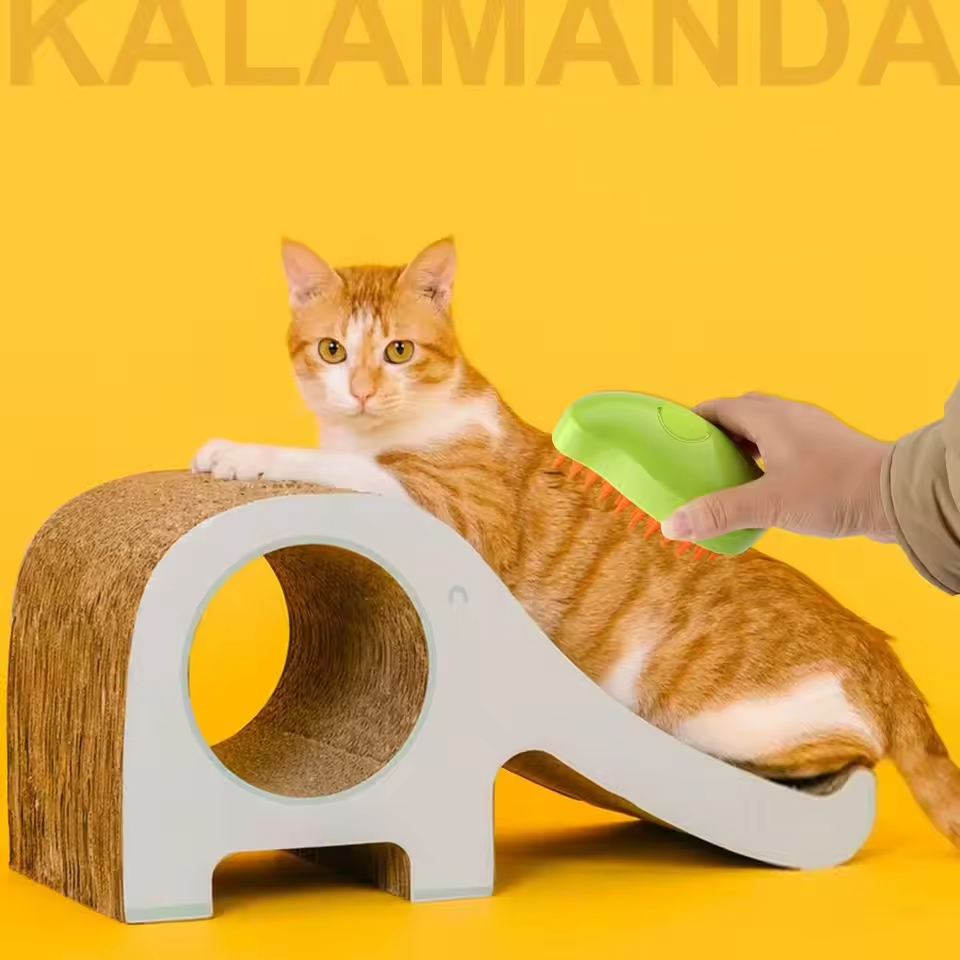 3-in-1 Pet Brush – Groom, Clean & Massage for Cats & Dogs Queenkong