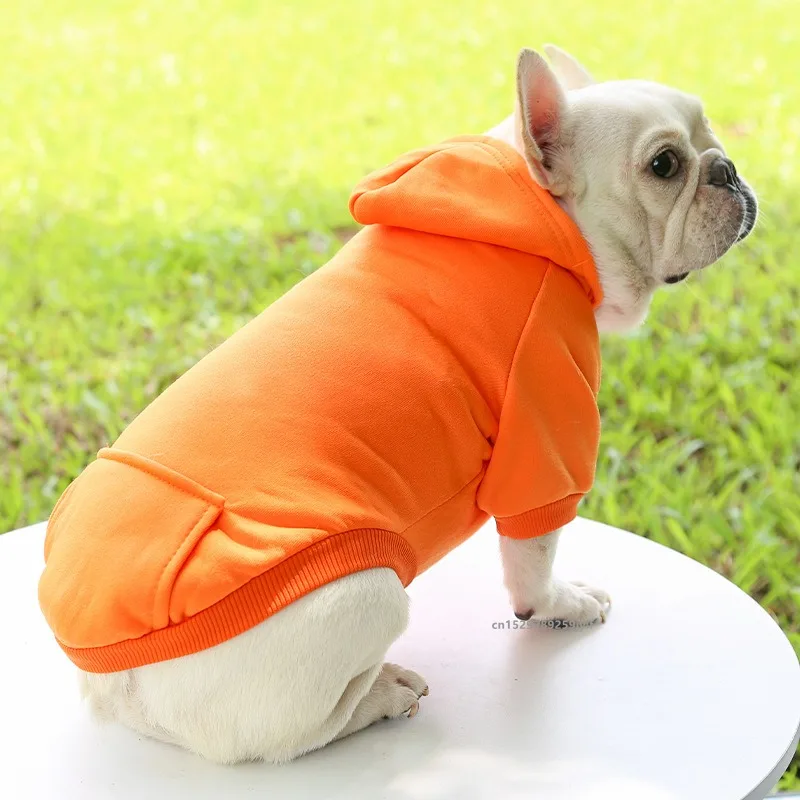 Dog Hoodie Sweatshirt – Warm Fleece Hooded Clothes for Pets Queenkong