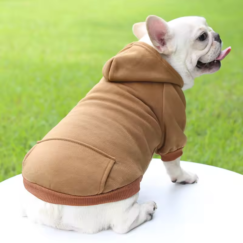 Dog Hoodie Sweatshirt – Warm Fleece Hooded Clothes for Pets Queenkong