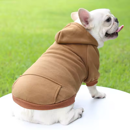 Dog Hoodie Sweatshirt – Warm Fleece Hooded Clothes for Pets Queenkong