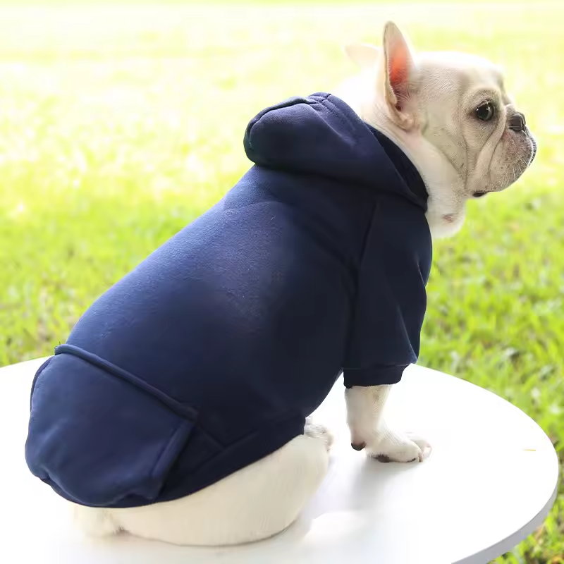 Dog Hoodie Sweatshirt – Warm Fleece Hooded Clothes for Pets Queenkong