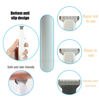 Grooming Clippers – LED, Waterproof, Quiet Pet Paw Trimmer for Cats & Dogs - Queenkong