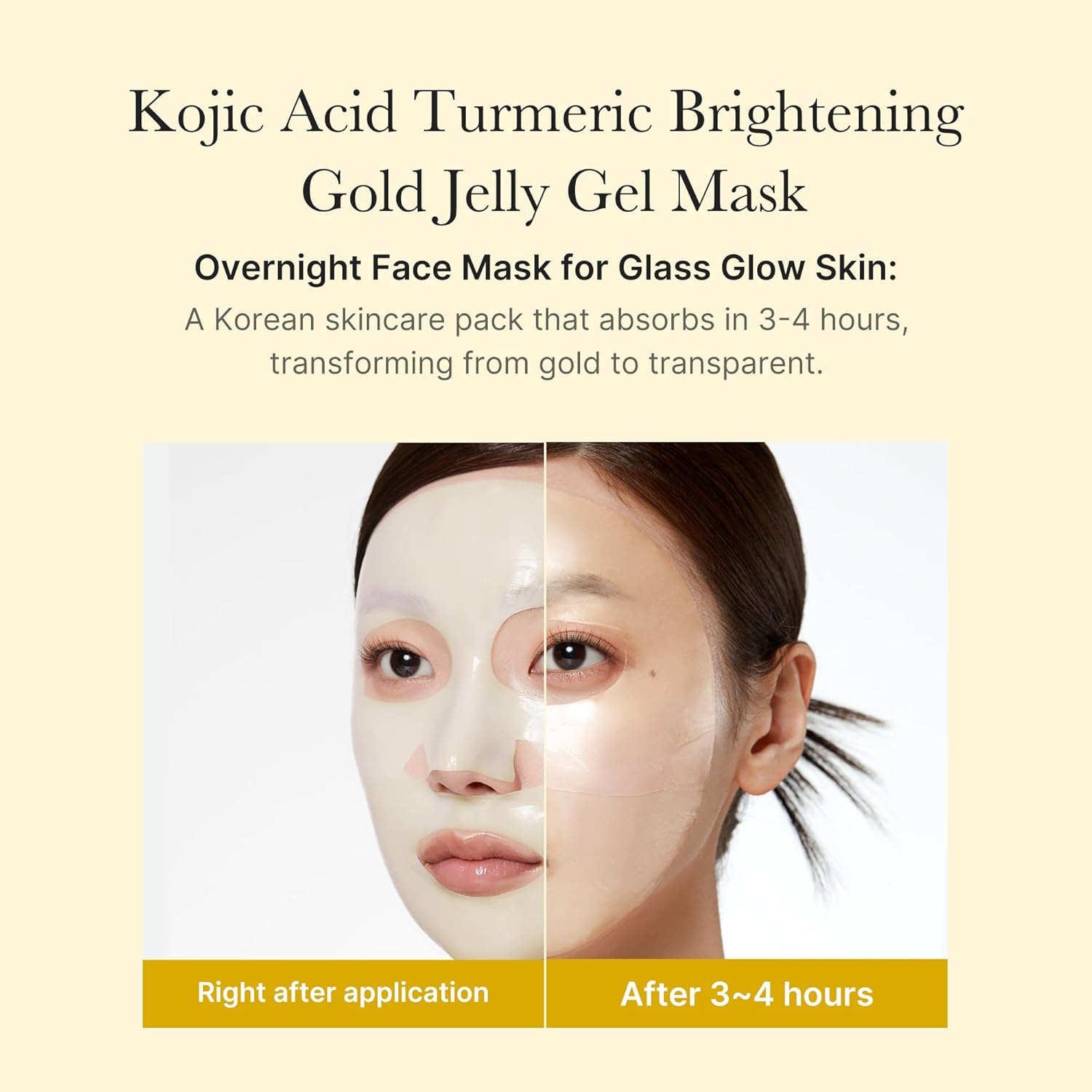 Kojic Acid Turmeric Brightening Gold Jelly Gel Mask – Medicube (Overnight Face Mask) 4ea Queenkong