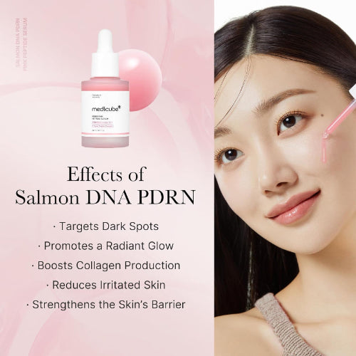 Salmon DNA PDRN Pink Peptide Serum – Medicube (30ml) Queenkong