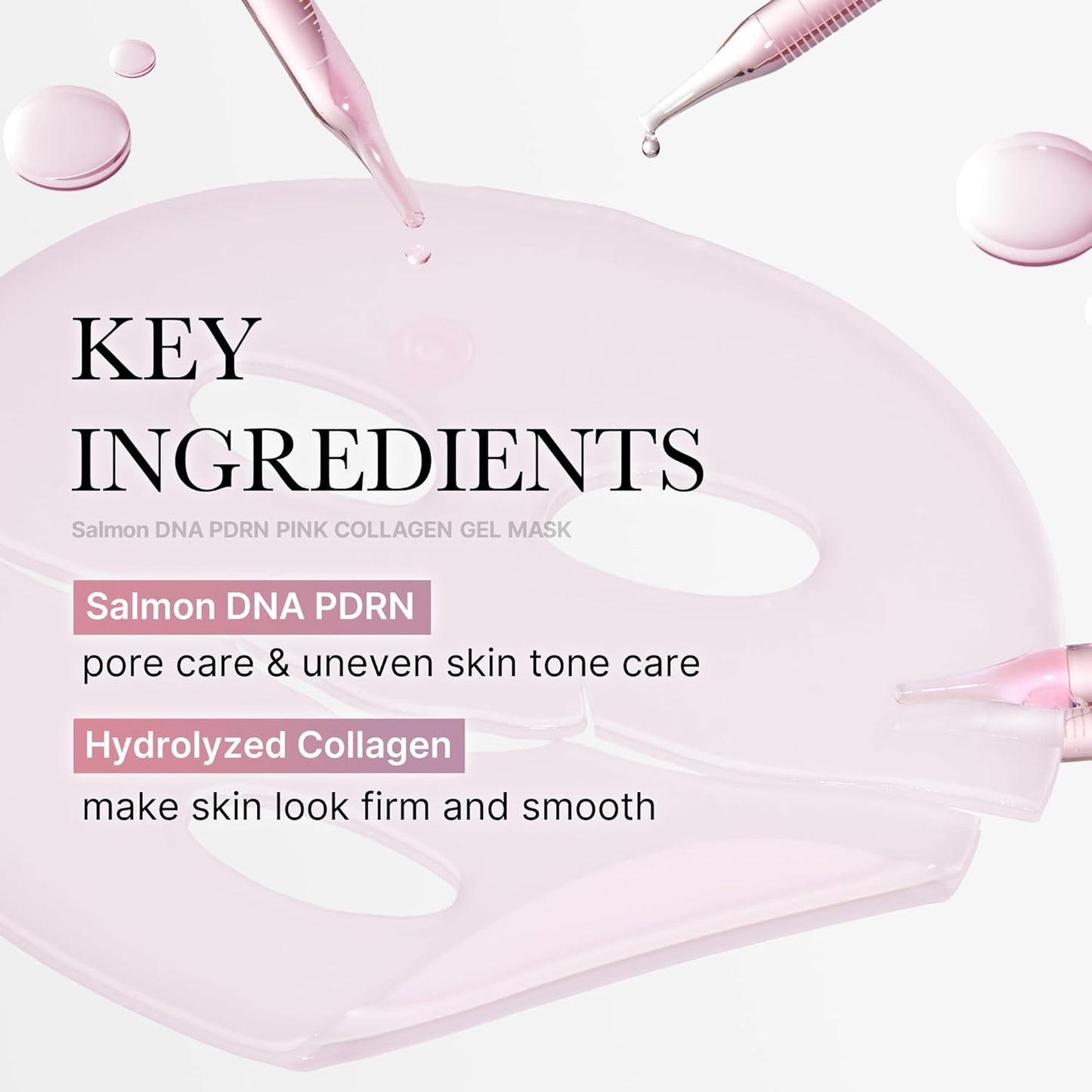 Salmon DNA PDRN Pink Collagen Gel Mask – Medicube Firming & Hydrating Sheet Mask (4EA) Queenkong