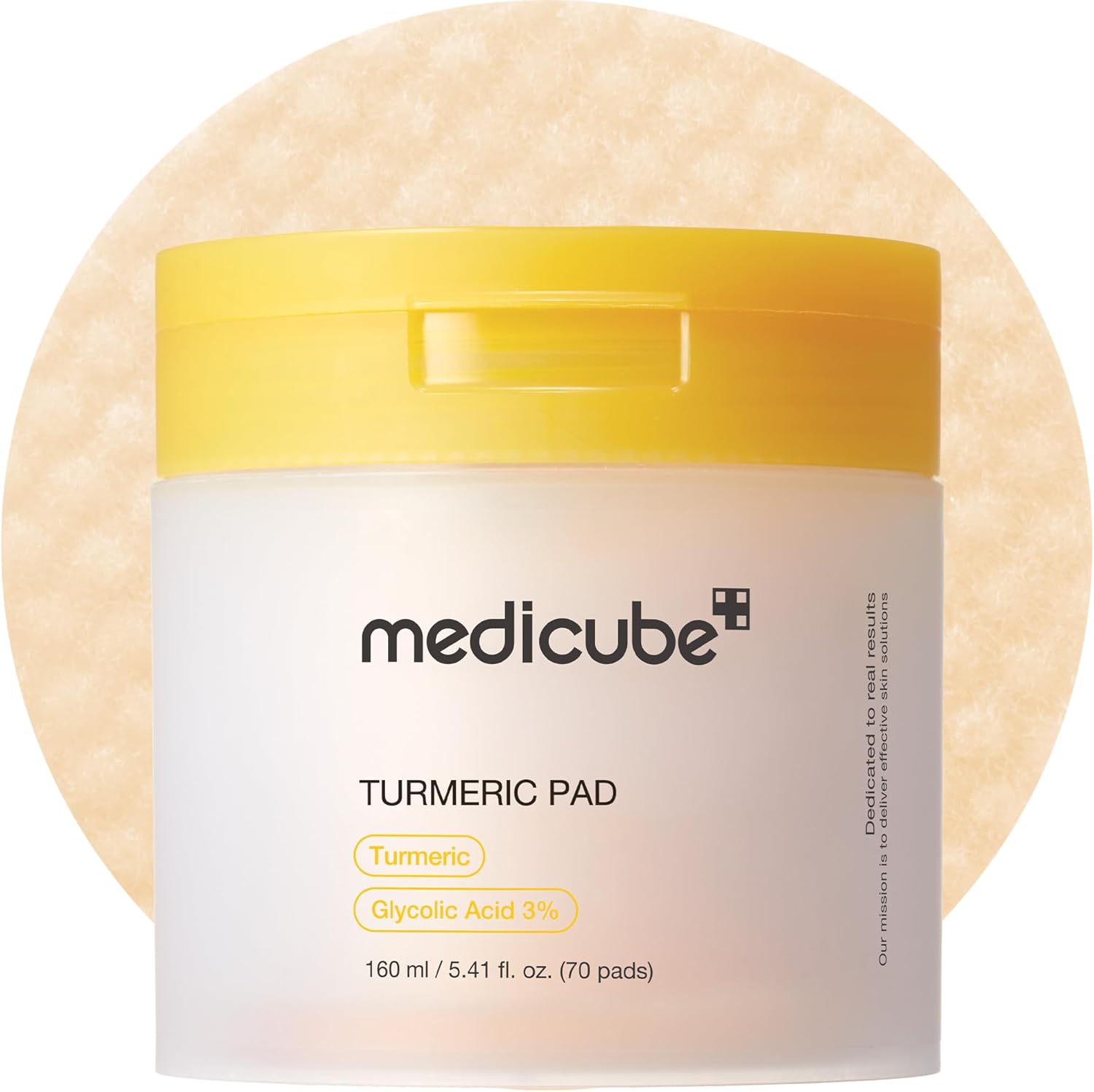 Turmeric Clarifying Pad – Medicube Toner Pads with Glycolic Acid & Niacinamide (70 Pads) Queenkong